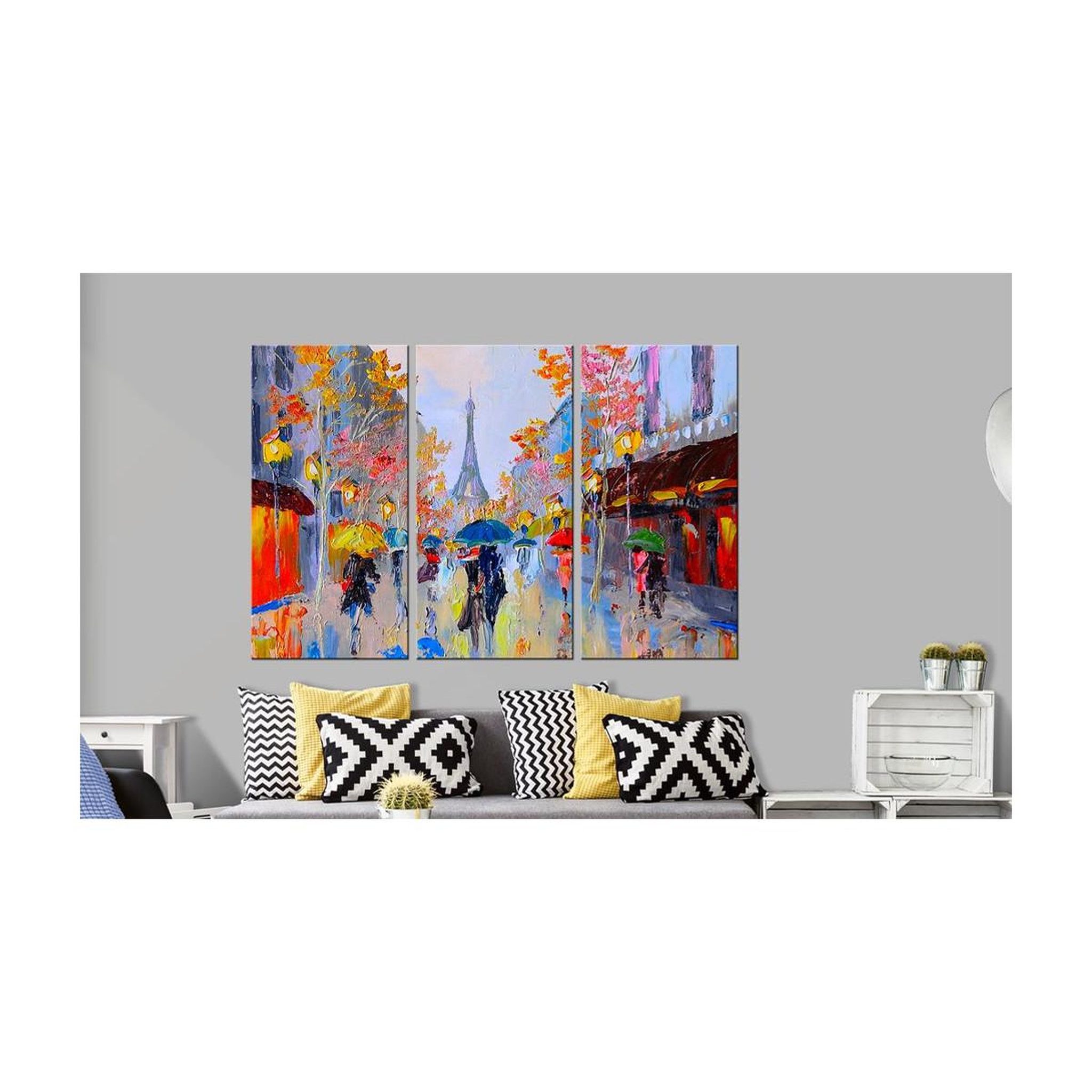 Voir la diapositive 2 : Paris Prix Tableau imprimé  rainy paris
