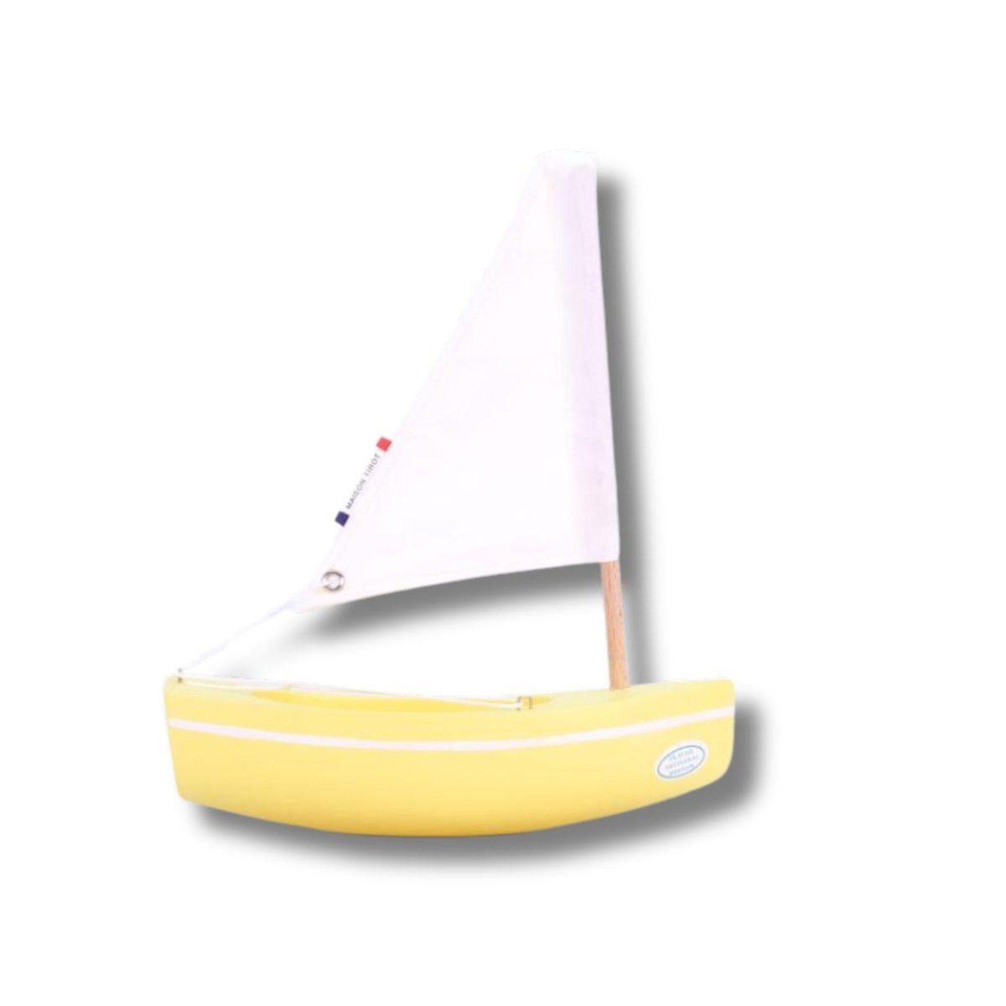 TIROT Le bachi jaune -bateau en bois 17cm