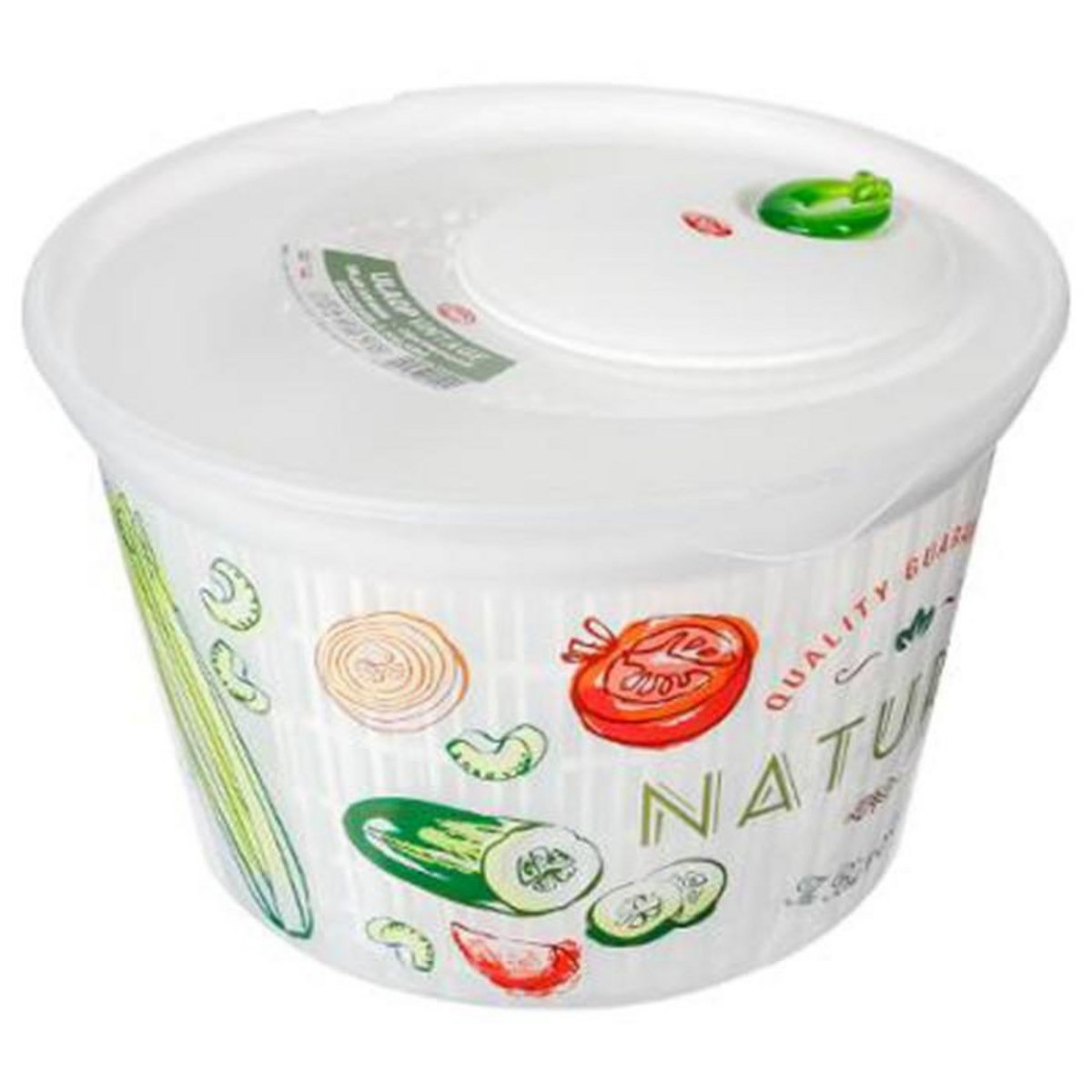 SECRET DE GOURMET Essoreuse à Salade  Nature  4L Multicolore