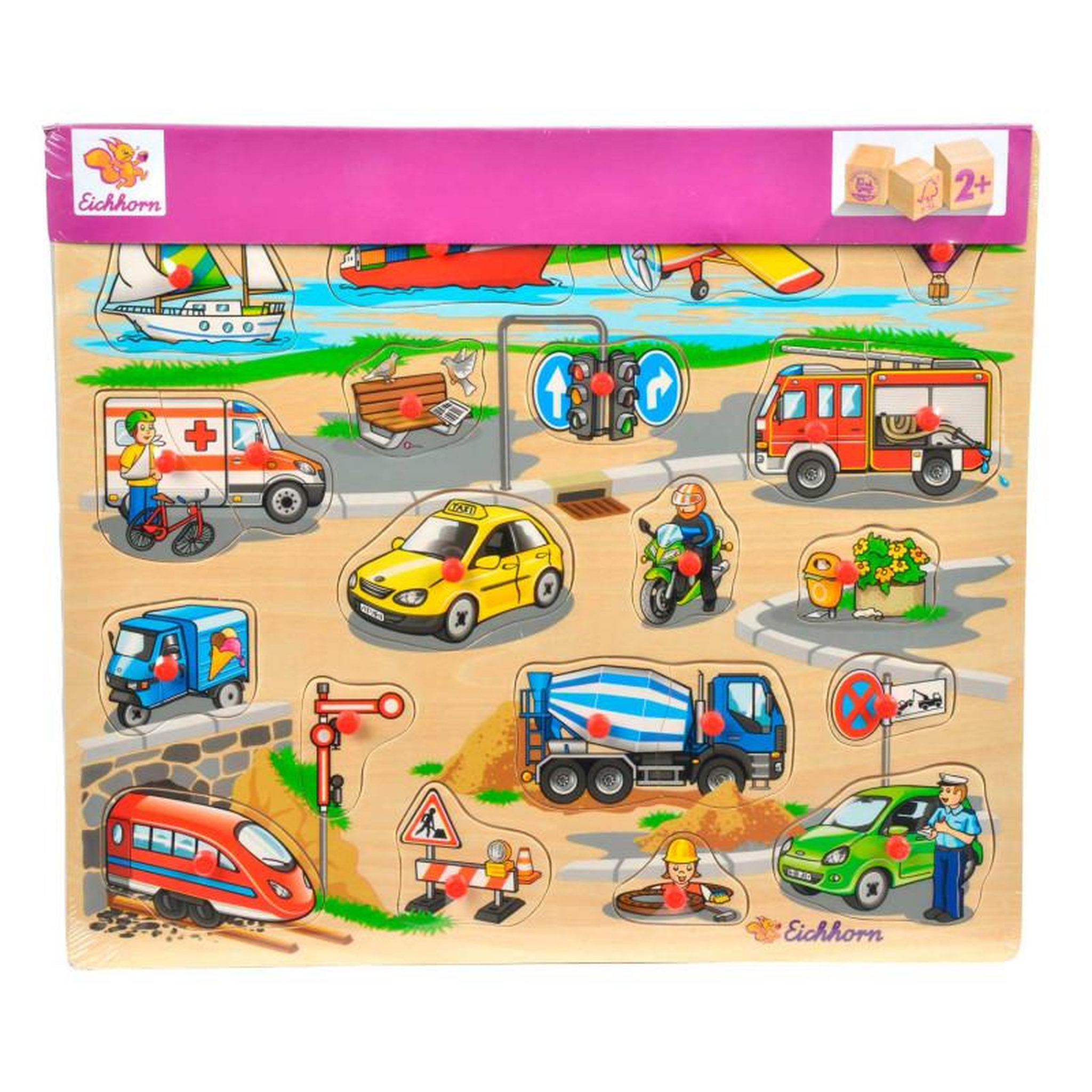 Voir la diapositive 2 : Eichhorn Eichhorn Wooden Mega Stud Puzzle