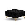 Voir la diapositive 5 : LISA DESIGN Camden - pouf chesterfield en velours - pieds en métal doré