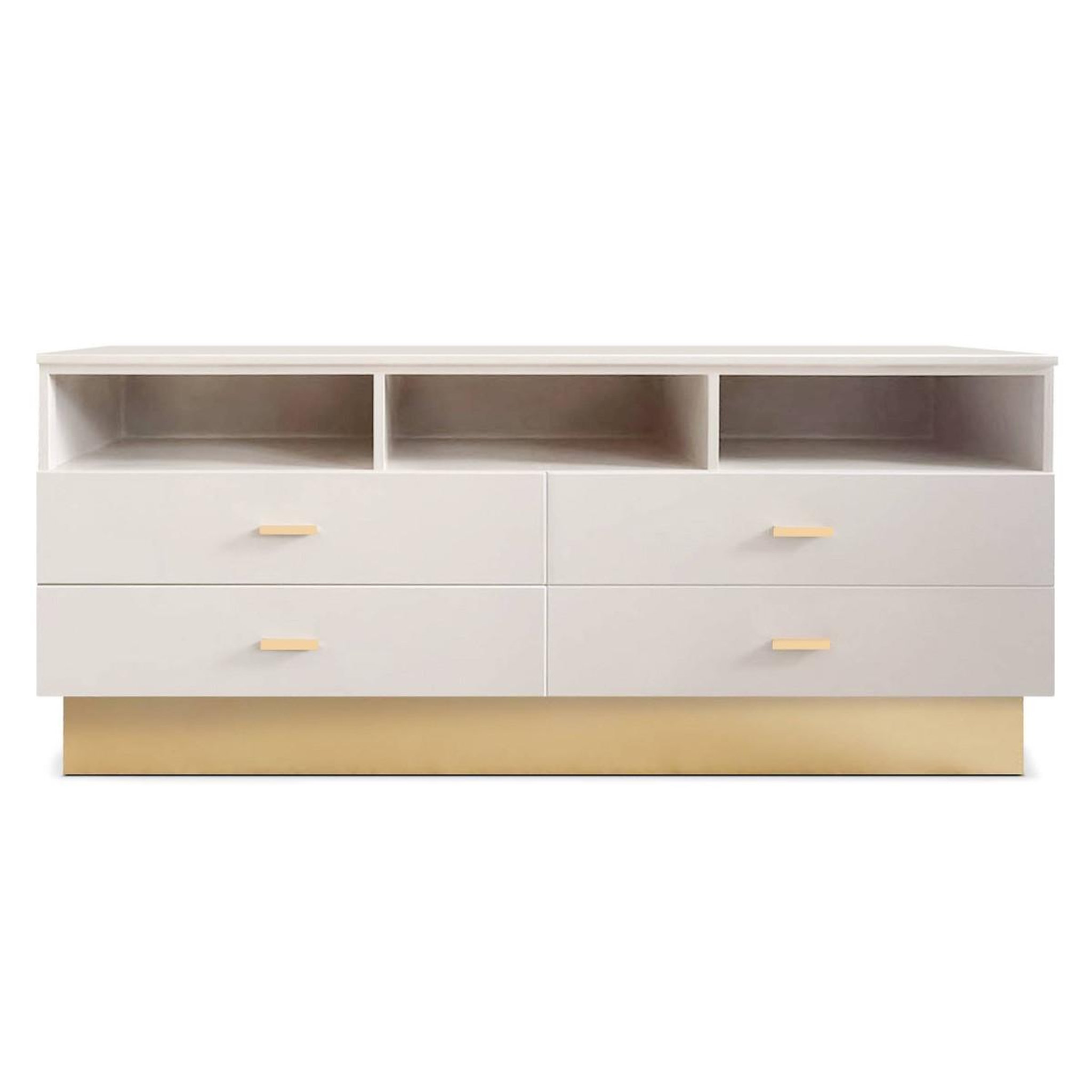 Paris Prix Meuble tv 4 tiroirs design  tazea  150cm taupe