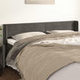 Voir la diapositive 1 : VIDAXL Tete de lit avec oreilles Gris fonce 163x16x78/88 cm Velours