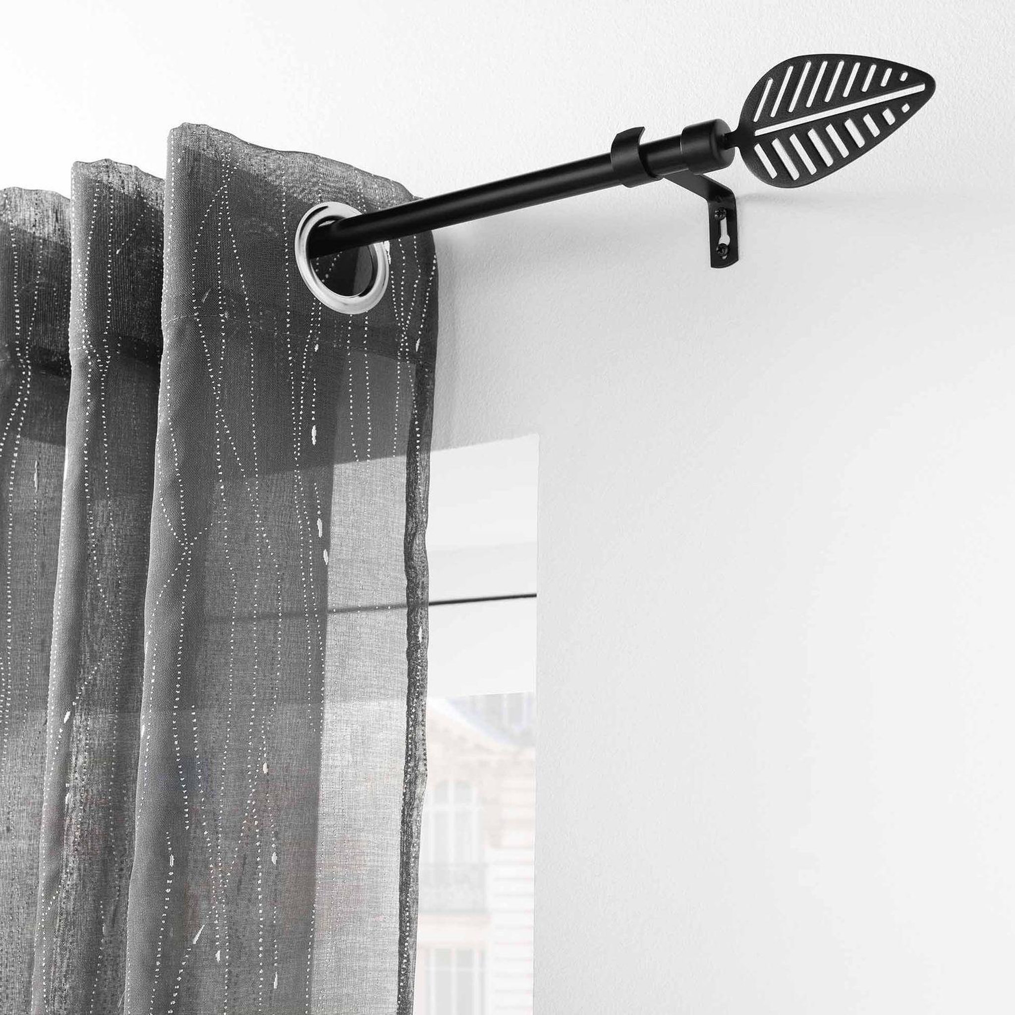 Voir la diapositive 2 : Douceur d'Intérieur Kit de tringle à rideaux extensible Leaf