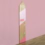 Voir la diapositive 4 : Paris Prix Décoration Murale Enfant  Toise Fille  100cm Rose