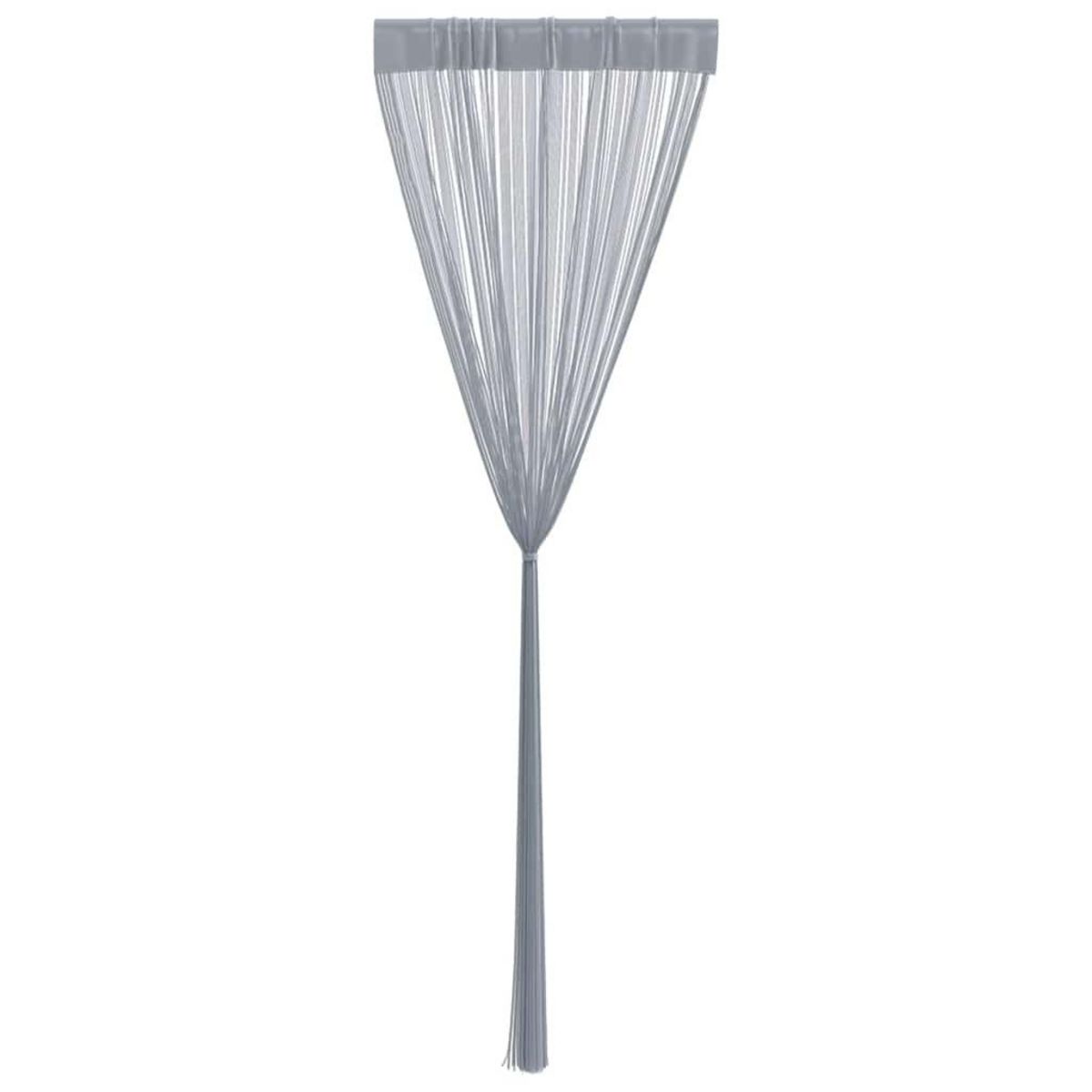 VIDAXL Rideaux a fils 2 pcs gris clair 100x250 cm