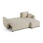 Voir la diapositive 3 : BEST MOBILIER Regala - canapé d'angle réversible - 4 places - convertible avec coffre - en tissu