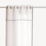ATMOSPHERA Voilage à volant FRED - 140 x 240 cm - Blanc
