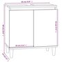 Voir la diapositive 6 : VIDAXL Meuble d'evier blanc 58x33x60 cm bois d'ingenierie