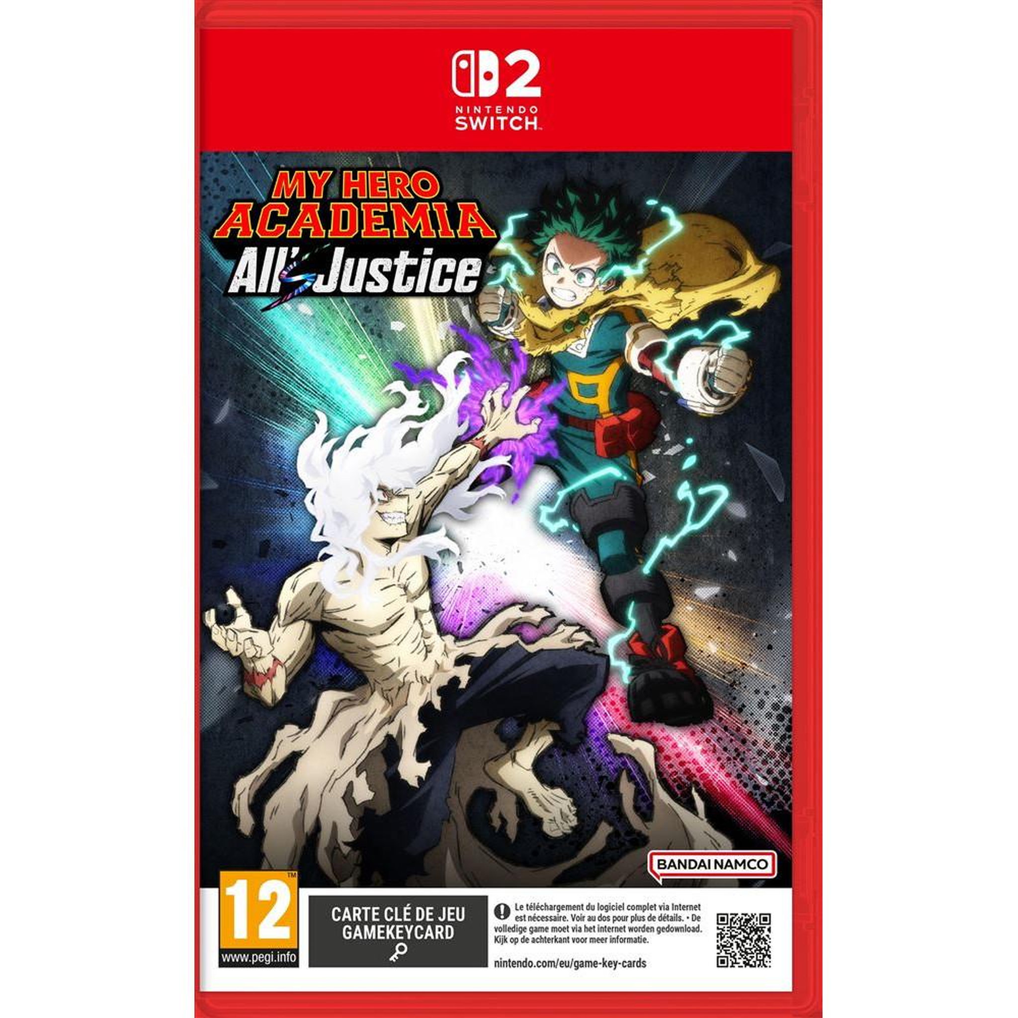 BANDAI NAMCO ENTERTAINMENT Cd my hero academia : all's justice (nintendo switch 2) jeu d'arène 3v3