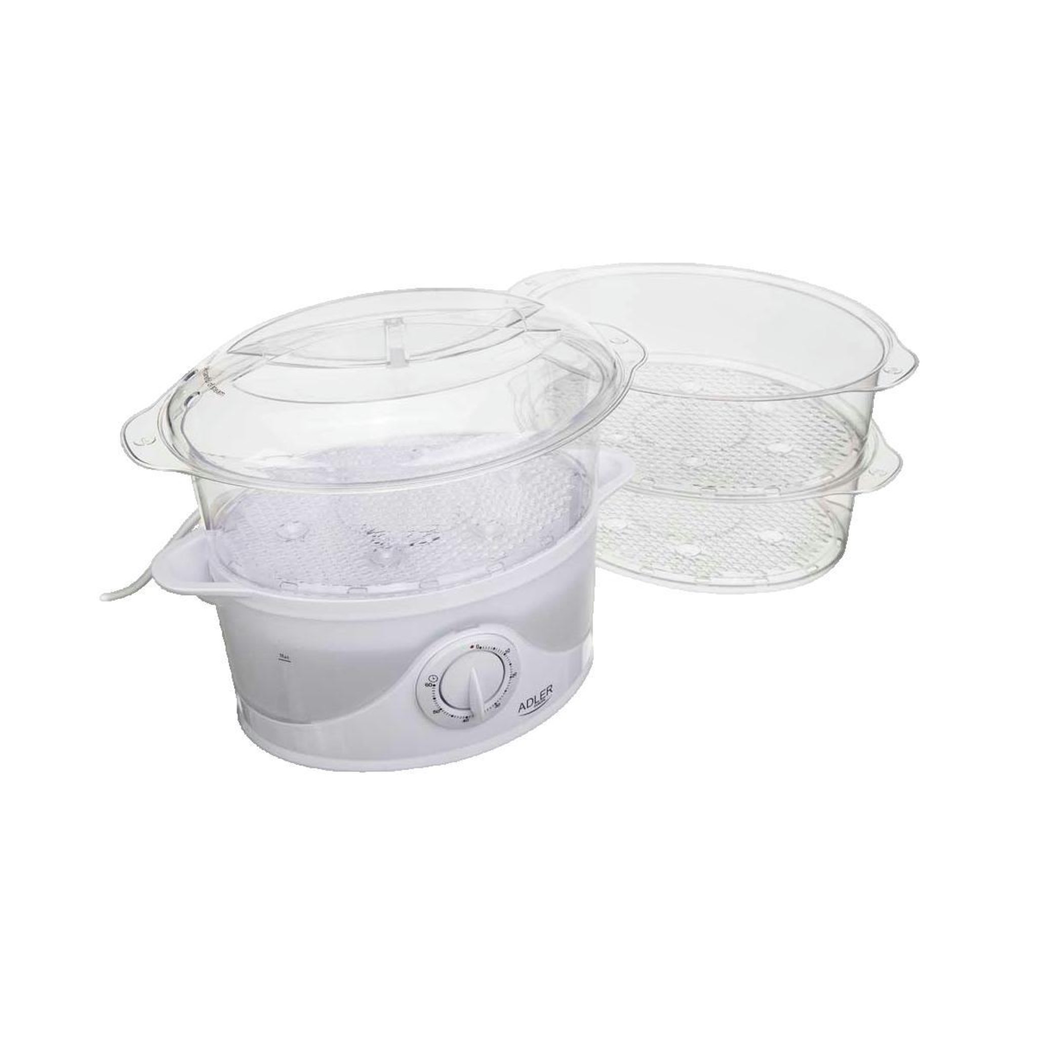 Voir la diapositive 2 : ADLER Cuiseur vapeur Adler Europe transparent 9 l