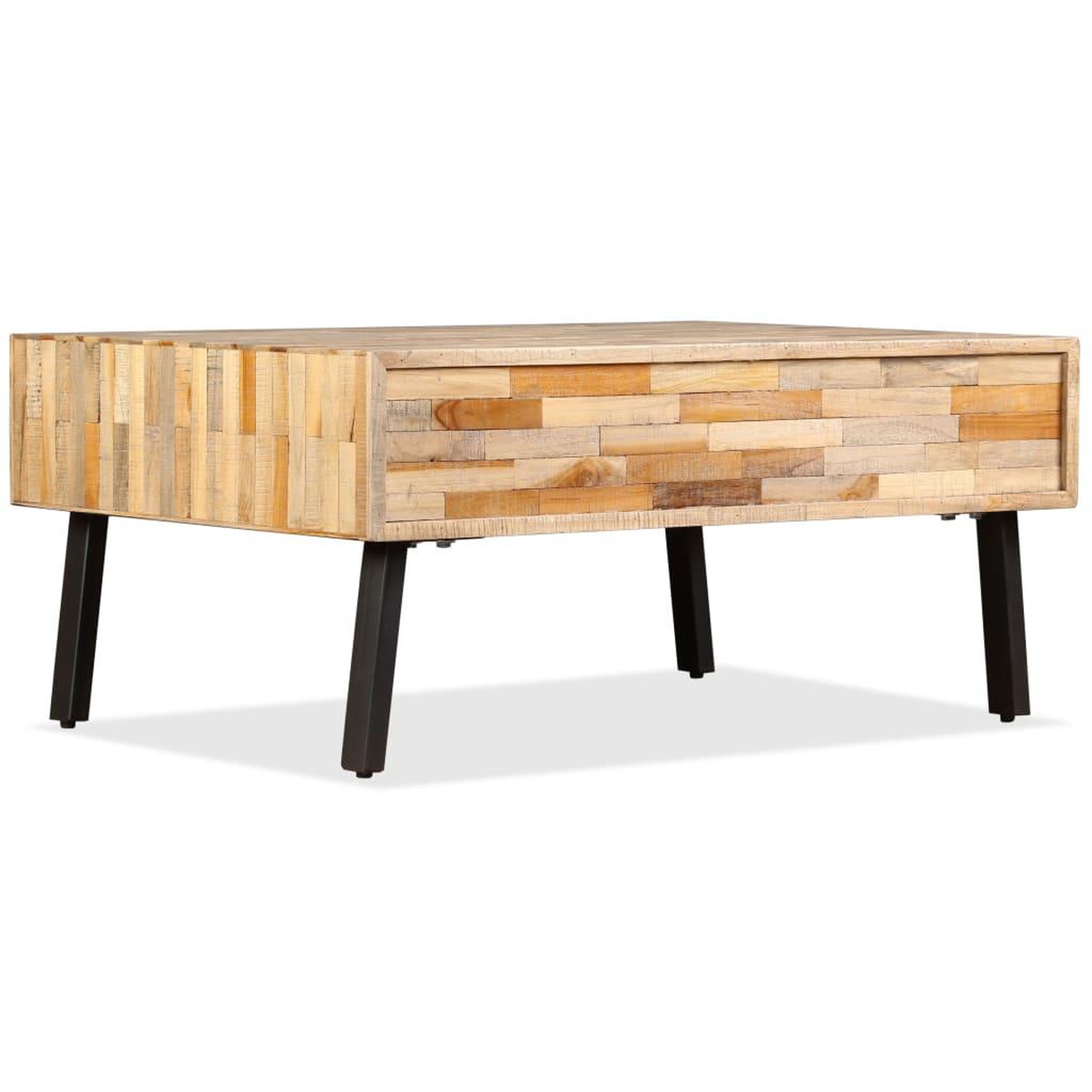 Voir la diapositive 4 : VIDAXL Table basse Teck de recuperation massif 90x65x40 cm