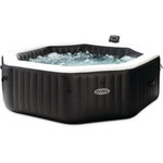 INTEX Spa - INTEX - PureSpa Carbone - 6 places - 140 diffuseurs a bulles - 6 jets massants