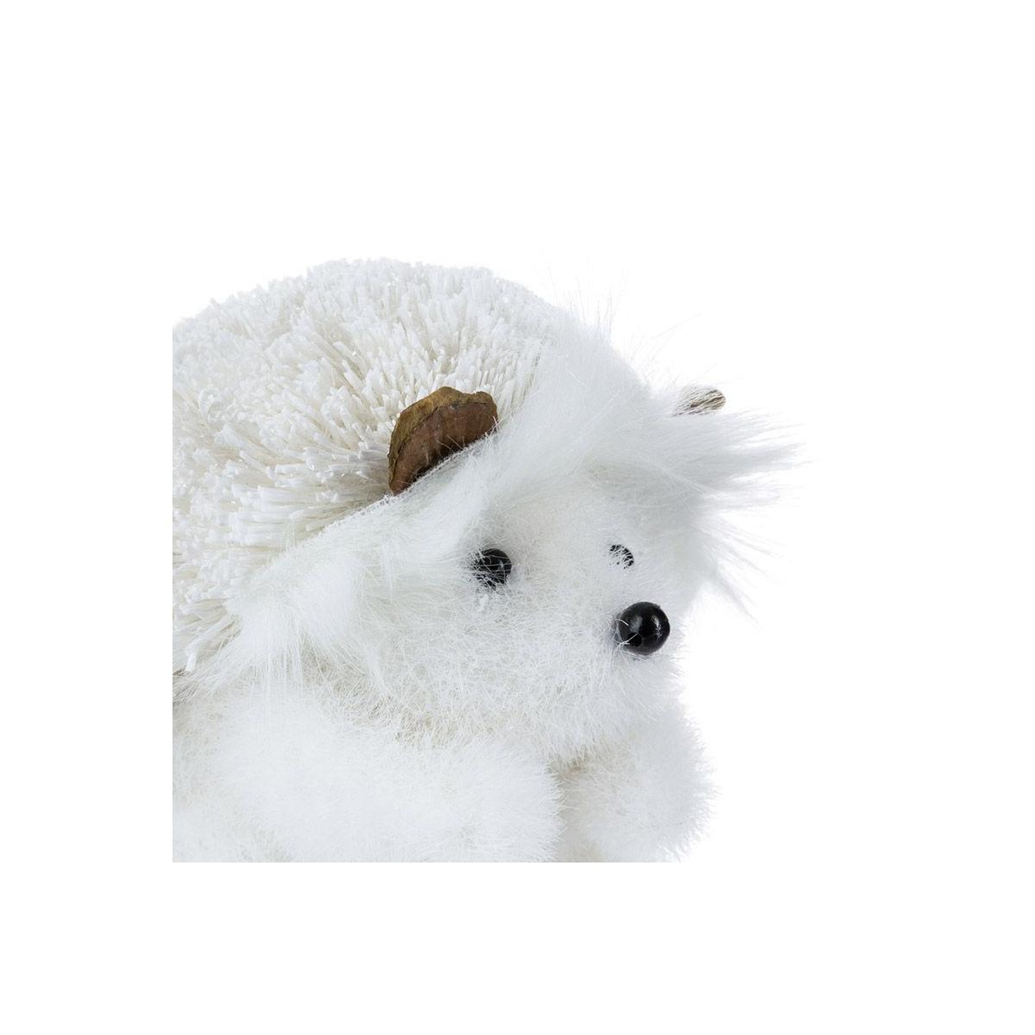 Voir la diapositive 2 : FEERIC LIGHT & CHRISTMAS Hérisson boule déco  cocon  14cm blanc