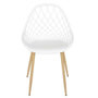 Voir la diapositive 3 : Paris Prix Lot de 4 Chaises Design  Malaga  80cm Blanc