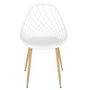 Voir la diapositive 3 : Paris Prix Lot de 4 Chaises Design  Malaga  80cm Blanc