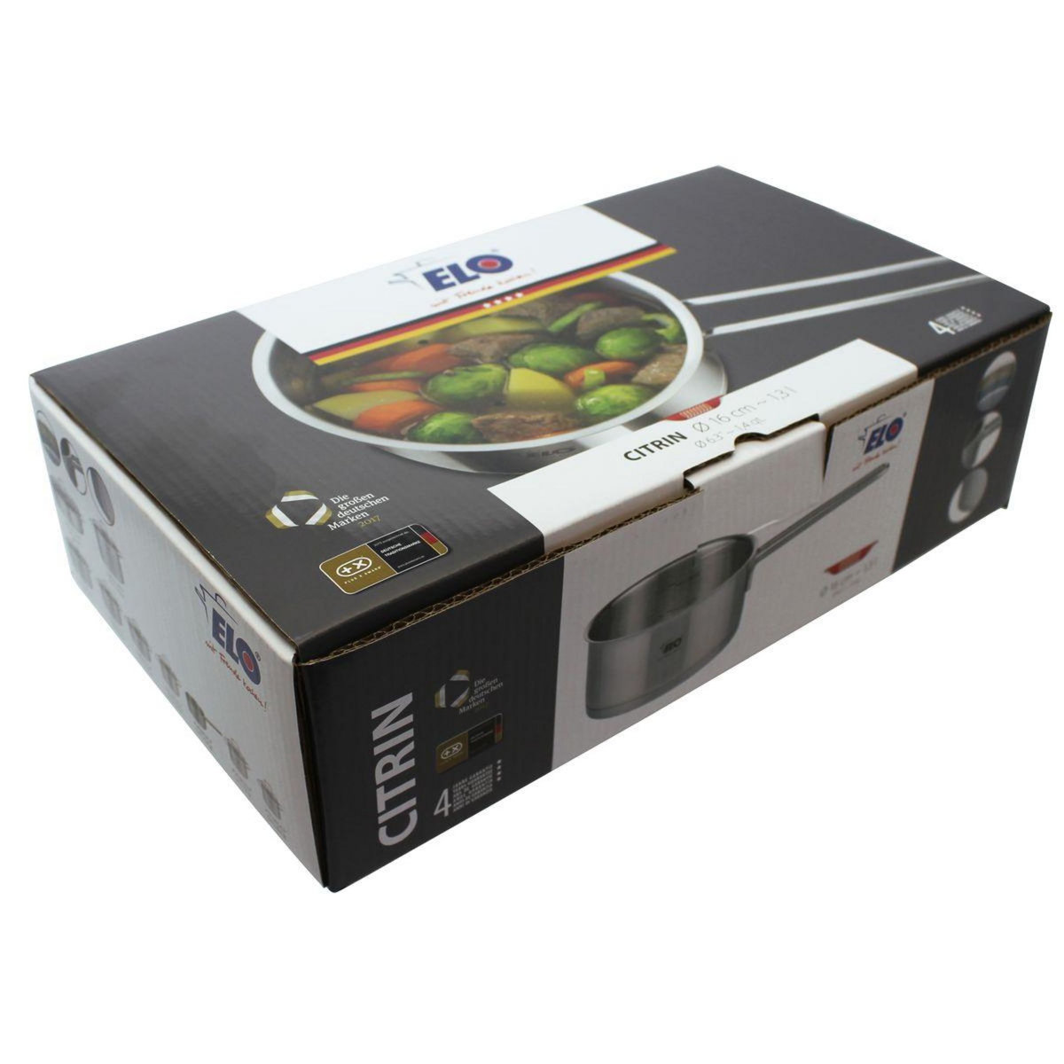 ELO Casserole en inox 16 cm capacité 1,3 litres Elo Citrin
