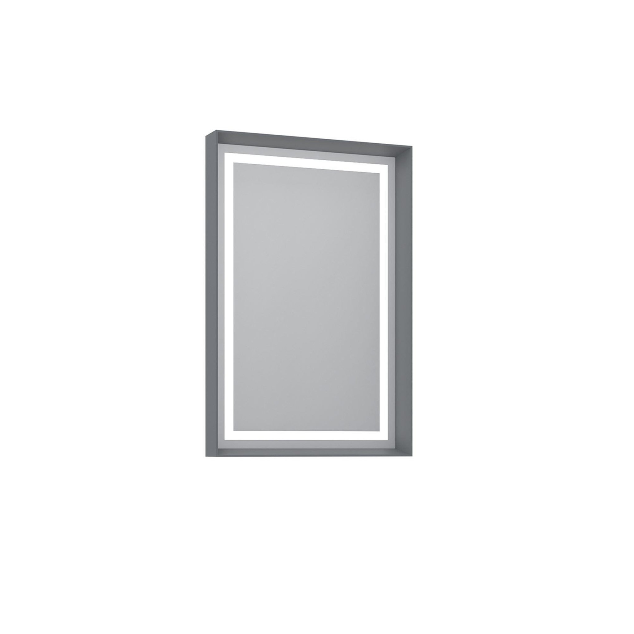 Habitat et Jardin Miroir Décoratif en Bois  Craft 60 x 90 v2  - 60 x 10 x 90 cm - Matte Grey