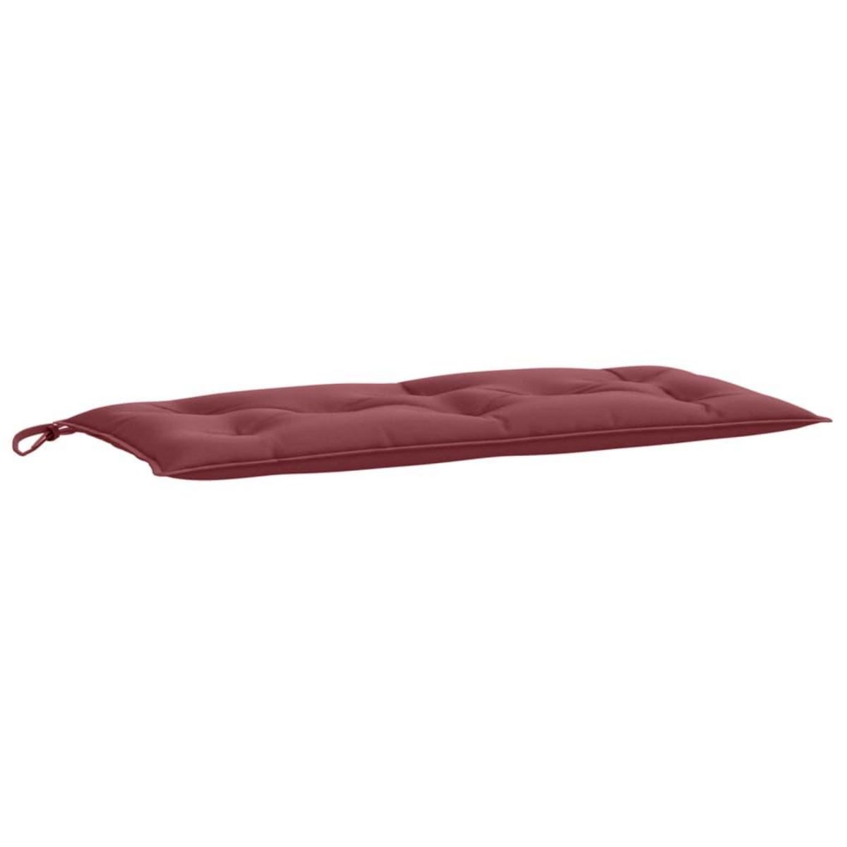 VIDAXL Coussin de banc de jardin rouge bordeaux melange tissu