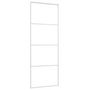 Voir la diapositive 3 : VIDAXL Porte coulissante Verre ESG depoli et aluminium 76x205 cm Blanc