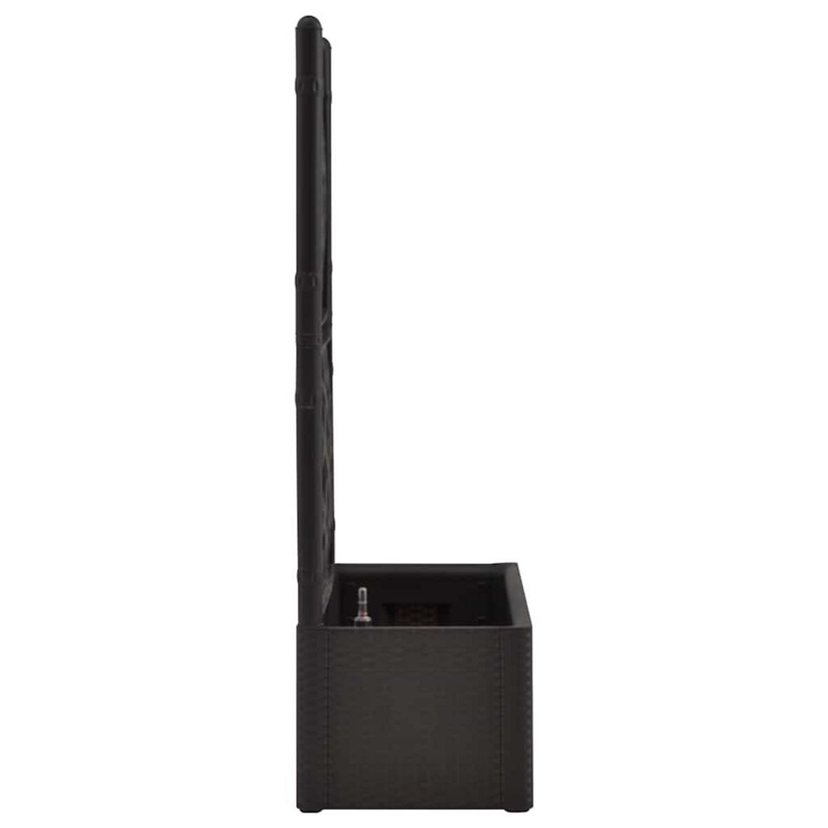 VIDAXL Lit sureleve de jardin treillis systeme d'arrosage Anthracite