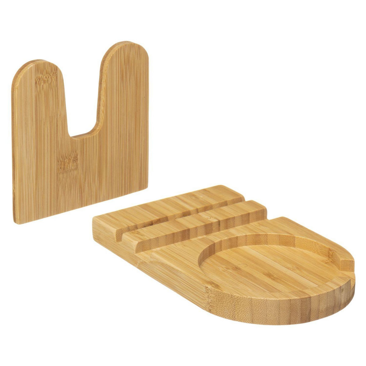 FIVE Repose cuillère en bambou avec couvercle - Beige