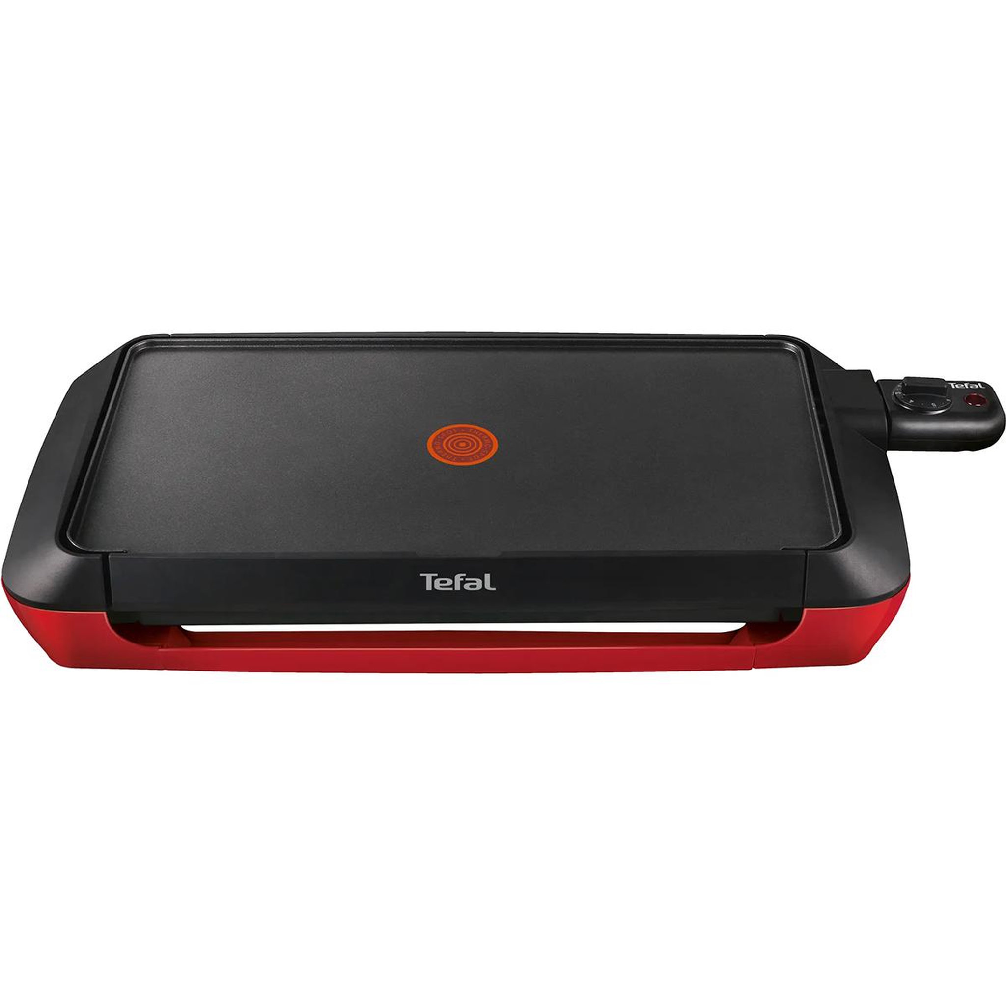Voir la diapositive 1 : TEFAL Plancha électrique 2000w 46,4x24,4cm rouge - cb660501