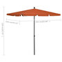 Voir la diapositive 6 : VIDAXL Parasol de jardin avec mat 210x140 cm Terre cuite