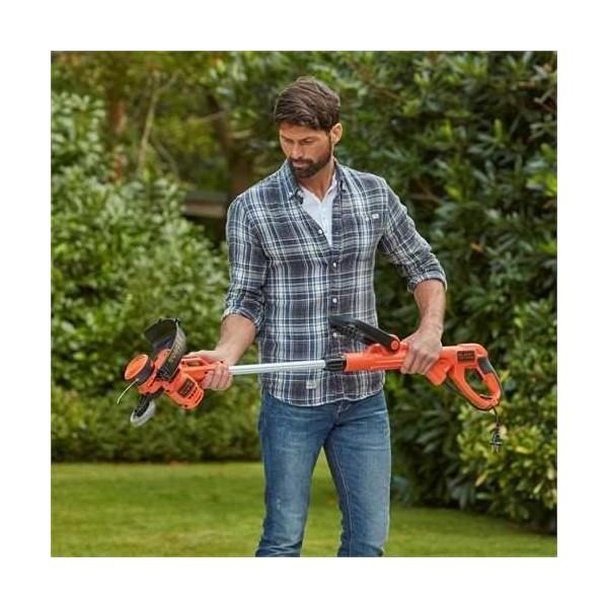 Voir la diapositive 2 : Black et Decker Tondeuse a Gazon BLACK+DECKER Outil 3-en-1 Filaire 550W Coupe-Bordures BESTA530CM-QS Dresse-Bordures et   30 cm