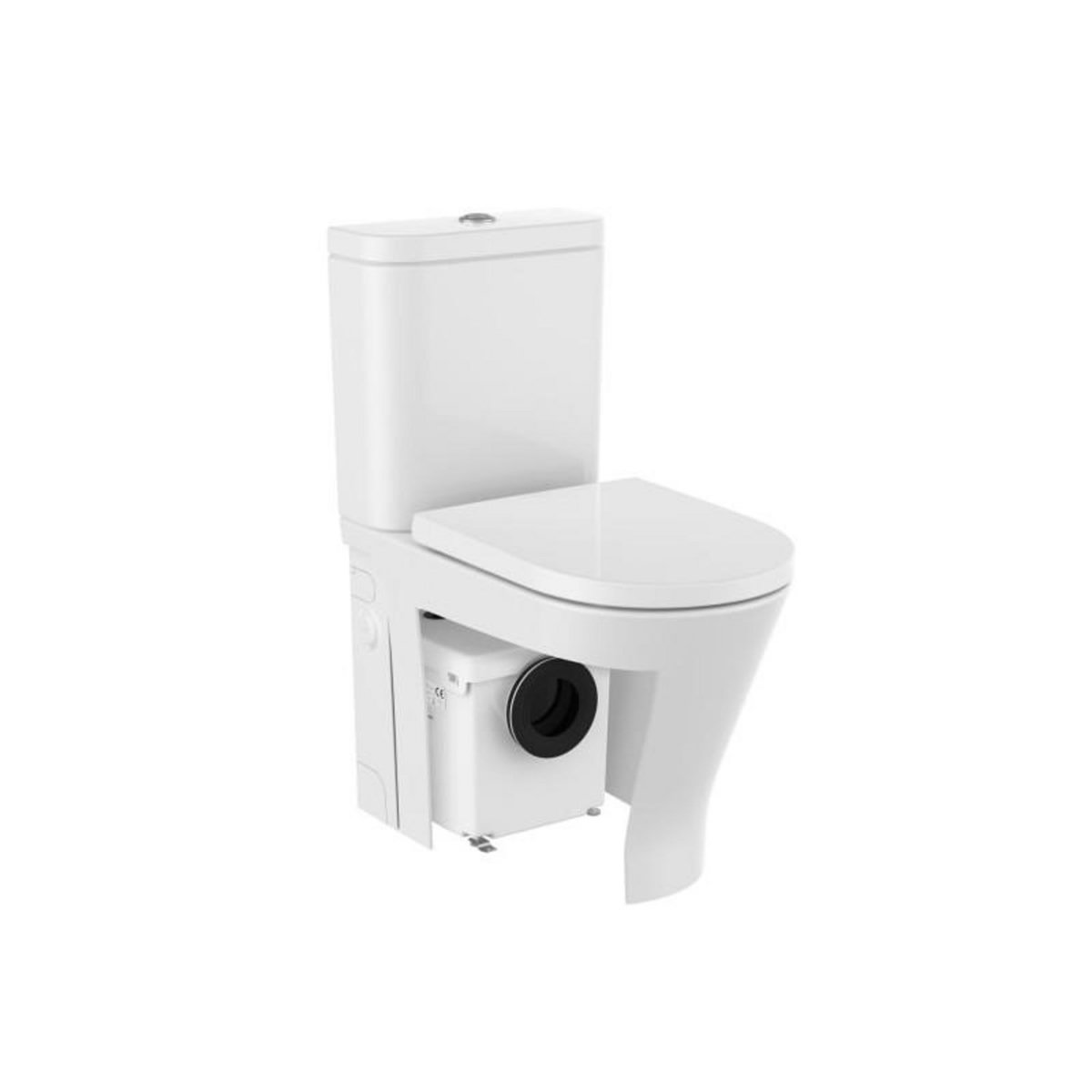 Roca Pack WC avec broyeur 400W et abattant silencio THE GAP RIMLESS ...