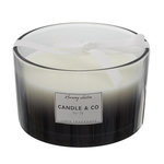 Paris Prix Bougie Parfumée 3 Mèches  Harmony  13cm Linge Frais