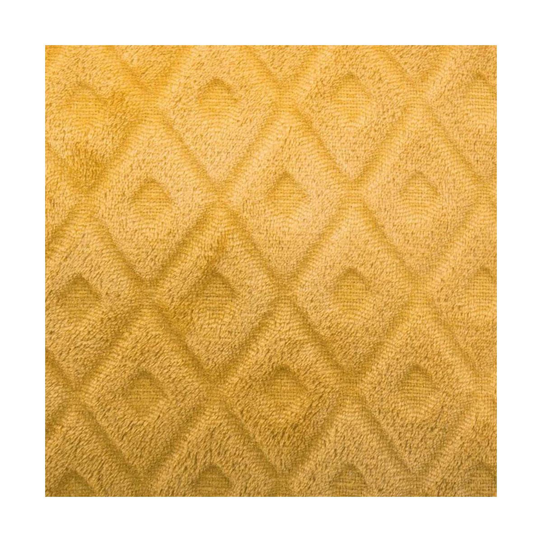 Voir la diapositive 3 : ATMOSPHERA Coussin déhoussable  losange 3d  40x40cm ocre