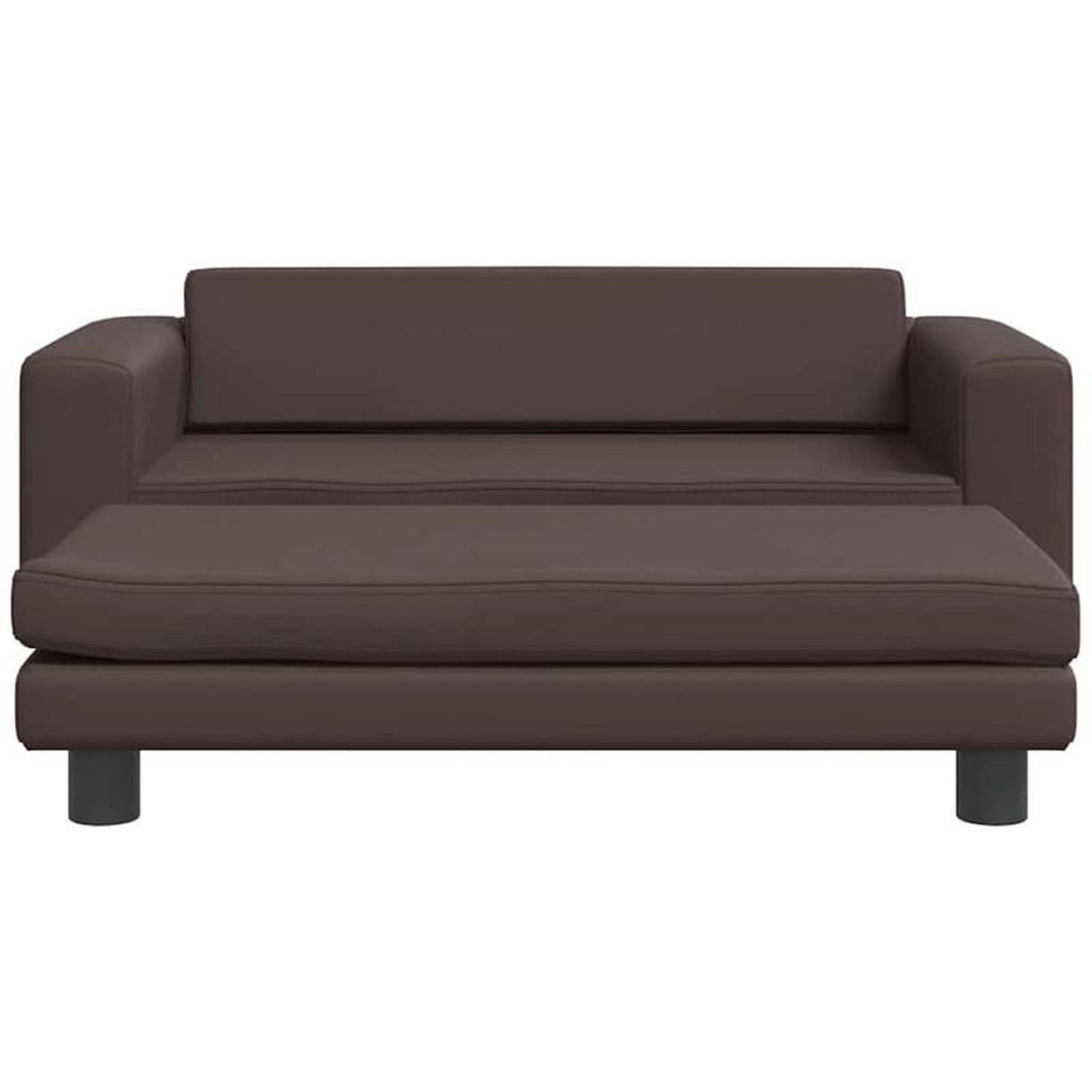 Voir la diapositive 3 : VIDAXL Lit pour chien avec extension marron 100x50x30 cm similicuir