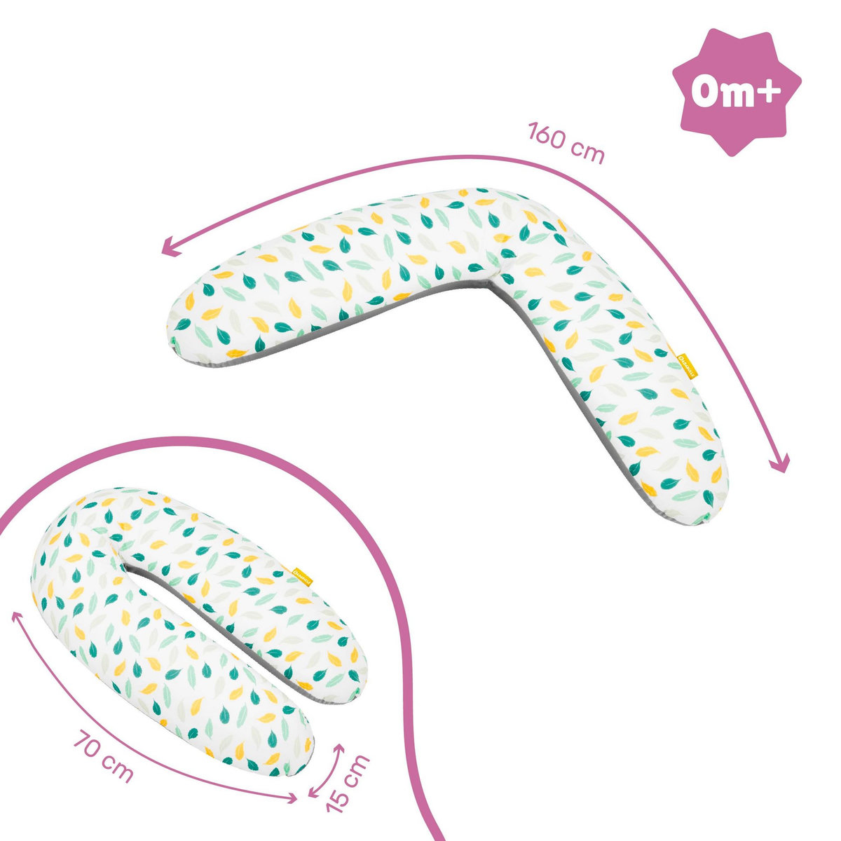 BADABULLE Coussin de maternité évolutif Plumes