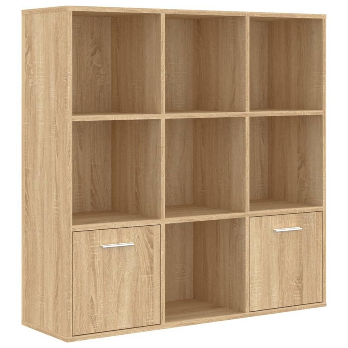 VIDAXL Bibliotheque Chene sonoma 98x30x98 cm Bois d'ingenierie