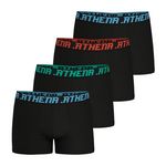 Athena Lot de 4 boxers homme My Petit Prix. Coloris disponibles : Noir