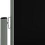 VIDAXL Auvent lateral retractable Noir 140x1200 cm