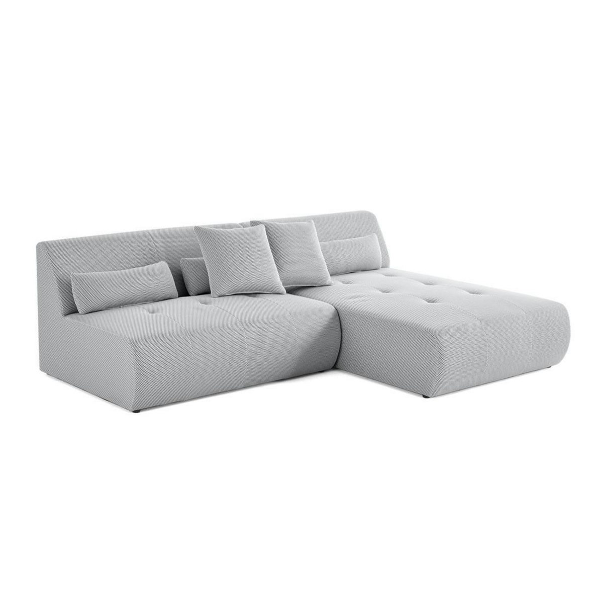LISA DESIGN Onyx - canapé modulable d'angle réversible 4 places - en tissu mailles 3d