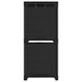 Voir la diapositive 3 : VIDAXL Etagere d'affichage 4 cubes Noir 69x30x72,5 cm Tissu