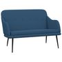 Voir la diapositive 2 : VIDAXL Banc Bleu 110x76x80 cm Tissu