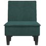 Voir la diapositive 4 : VIDAXL Chaise longue vert fonce velours