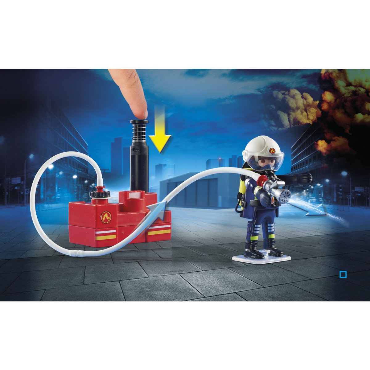 PLAYMOBIL 9468 - City Action - Pompiers avec matériel d'incendie 