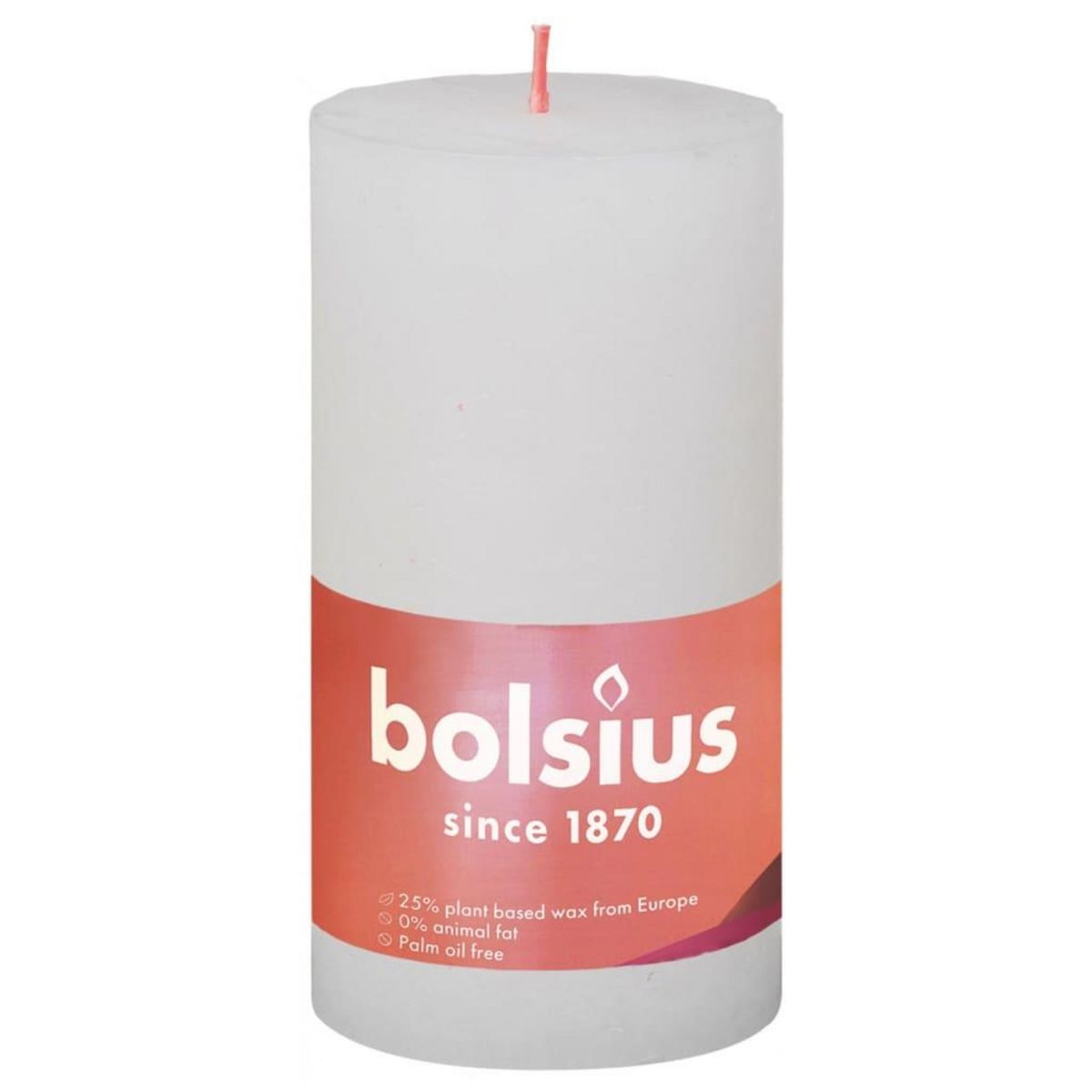 BOLSIUS Bolsius Bougies pilier rustiques Shine 4 pcs 130x68 mm Blanc nuageux