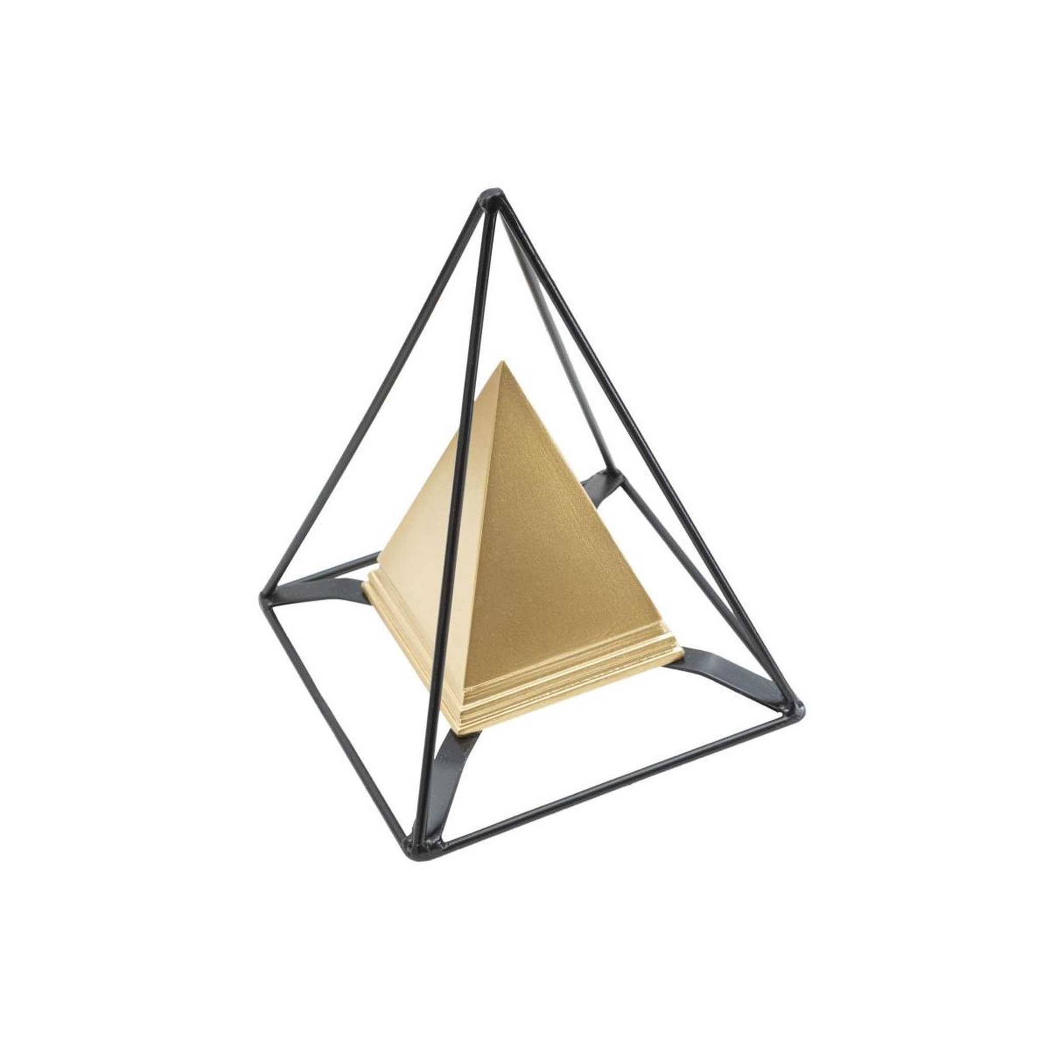 Voir la diapositive 2 : Paris Prix Pyramide déco design  ellios  19cm or