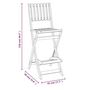 Voir la diapositive 6 : VIDAXL Ensemble de bar d'exterieur 3 pcs Bois d'acacia massif