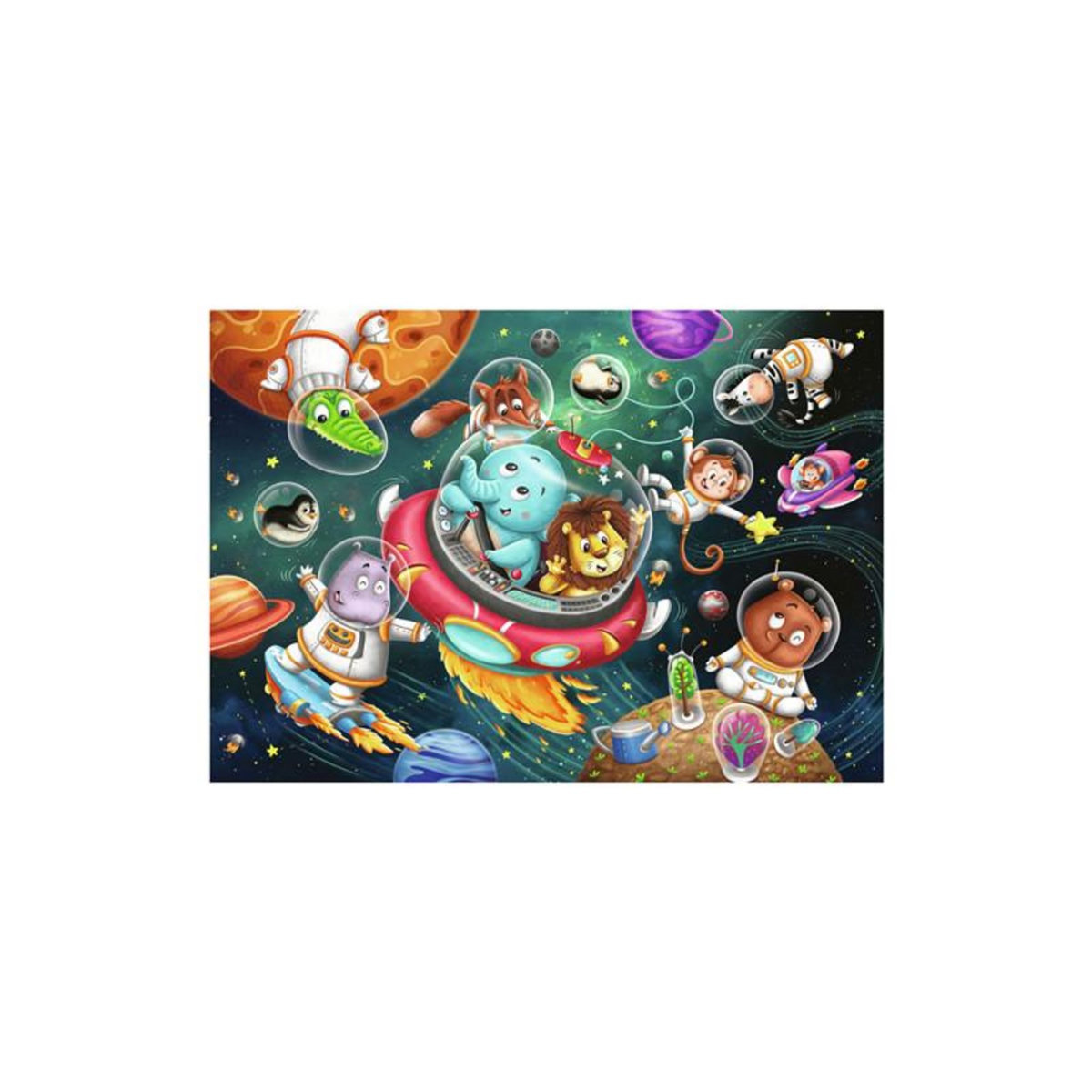 RAVENSBURGER Ravensburger - Jigsaw puzzle Animals in Space, 12 pcs. 120008576