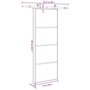 Voir la diapositive 6 : VIDAXL Porte coulissante avec kit de quincaillerie 76x205 cm Verre ESG