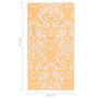 Voir la diapositive 6 : VIDAXL Tapis d'exterieur ARAKIL Orange et blanc 80x150 cm PP
