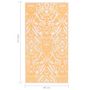 Voir la diapositive 6 : VIDAXL Tapis d'exterieur ARAKIL Orange et blanc 80x150 cm PP