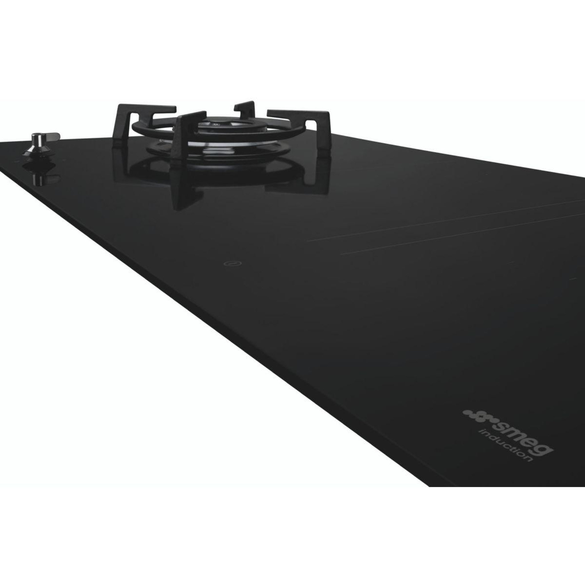 Voir la diapositive 2 : SMEG Plaque mixte induction gaz pm3953d